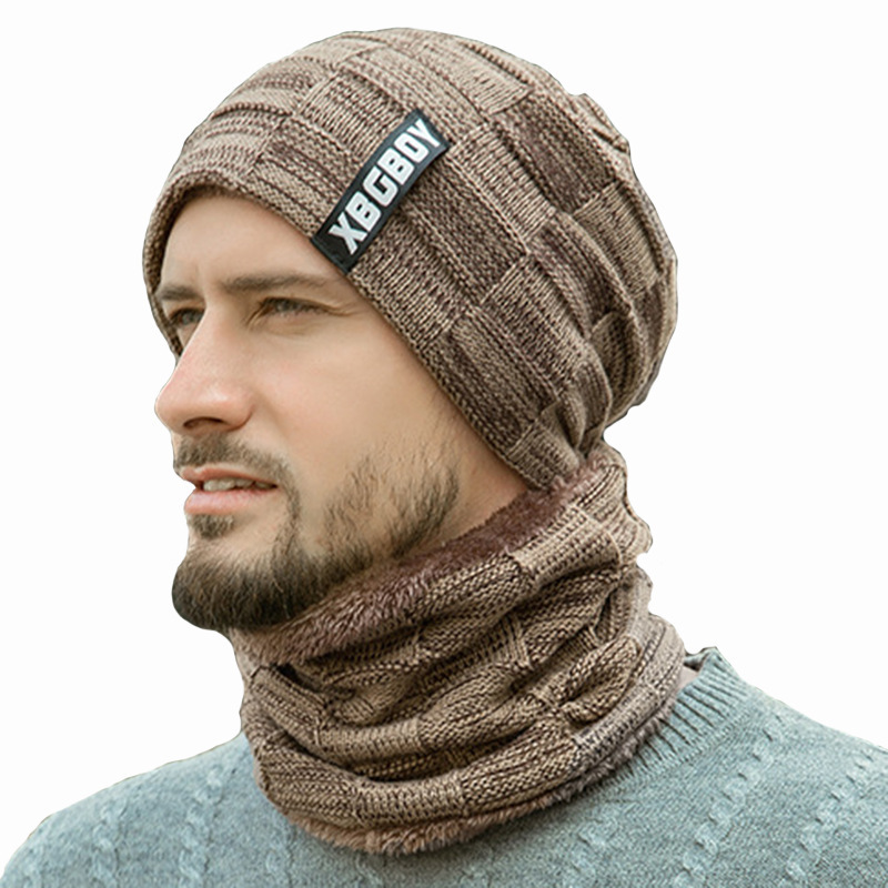 Men's Warm Outdoor Hat And Scarf Suit-Unitsen