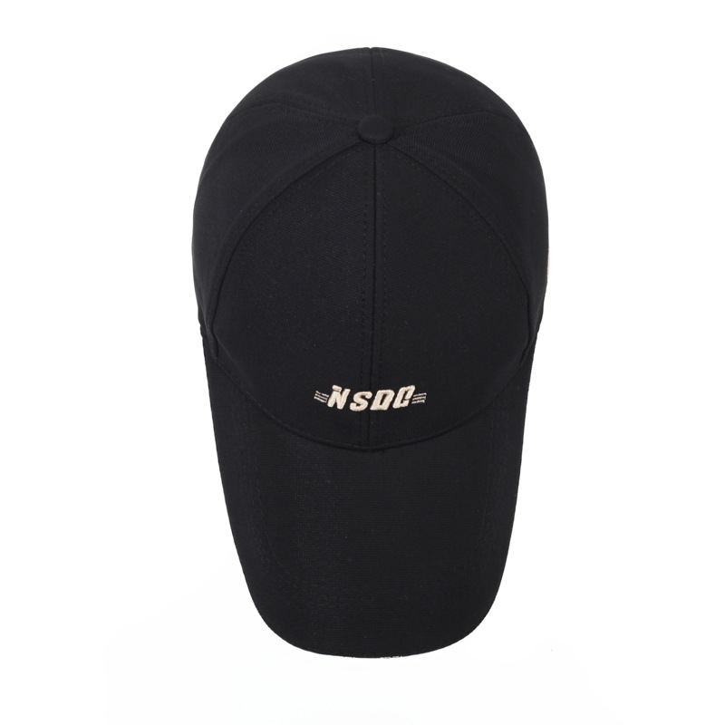 Wide Brim Embroidered Letters Outdoor Sun Hat Adjustable Baseball Cap-Unitsen