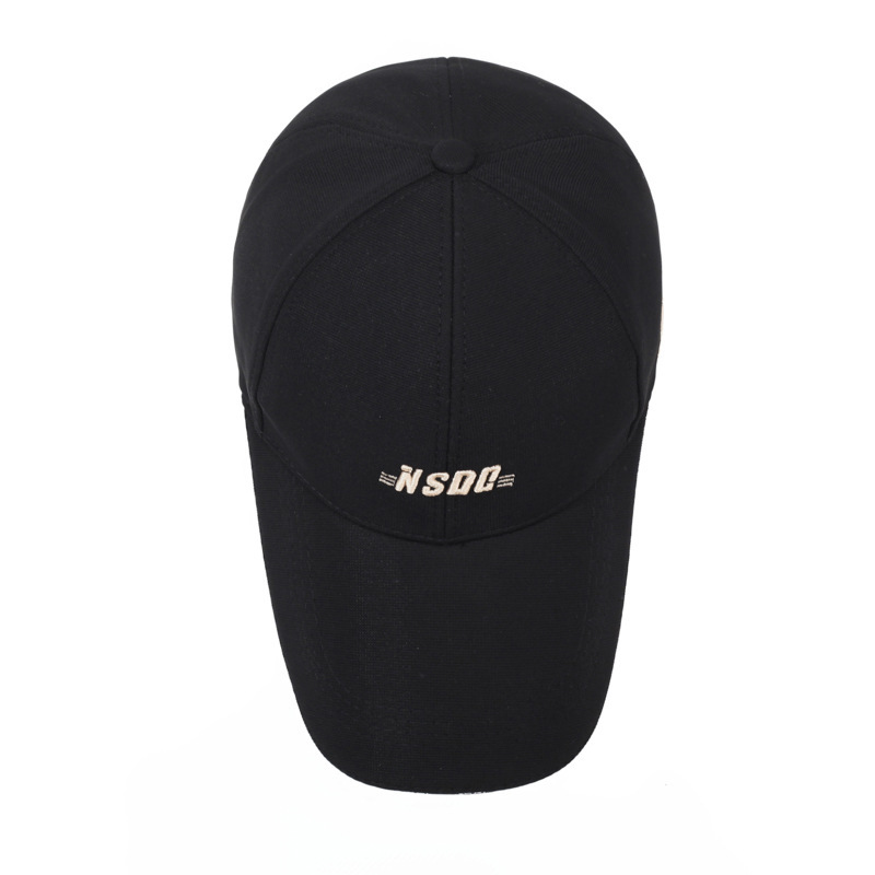 Wide Brim Embroidered Letters Outdoor Sun Hat Adjustable Baseball Cap-Unitsen