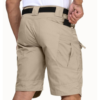 Men's Multifunctional Waterproof Multi-pocket Outdoor Tactical Cargo Shorts-Unitsen