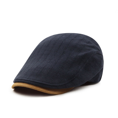 Men's Retro Color Blocke Peaked Beret-Unitsen