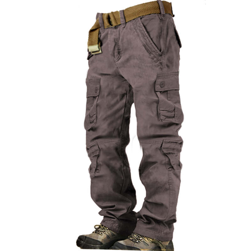 Men's Multi-pocket Outdoor Cotton Cargo Pants-Unitsen