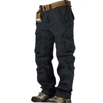 Men's Multi-pocket Outdoor Cotton Cargo Pants-Unitsen
