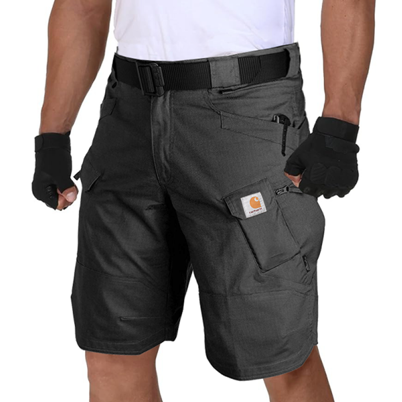 Men's Multifunctional Waterproof Multi-pocket Outdoor Tactical Cargo Shorts-Unitsen