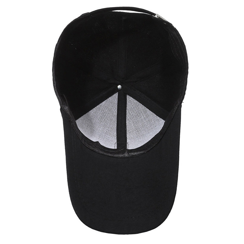 Men's Outdoor Breathable Casual Leather Label Baseball Cap Sun Hat-Unitsen