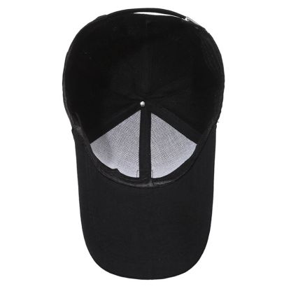 Men's Outdoor Breathable Casual Leather Label Baseball Cap Sun Hat-Unitsen