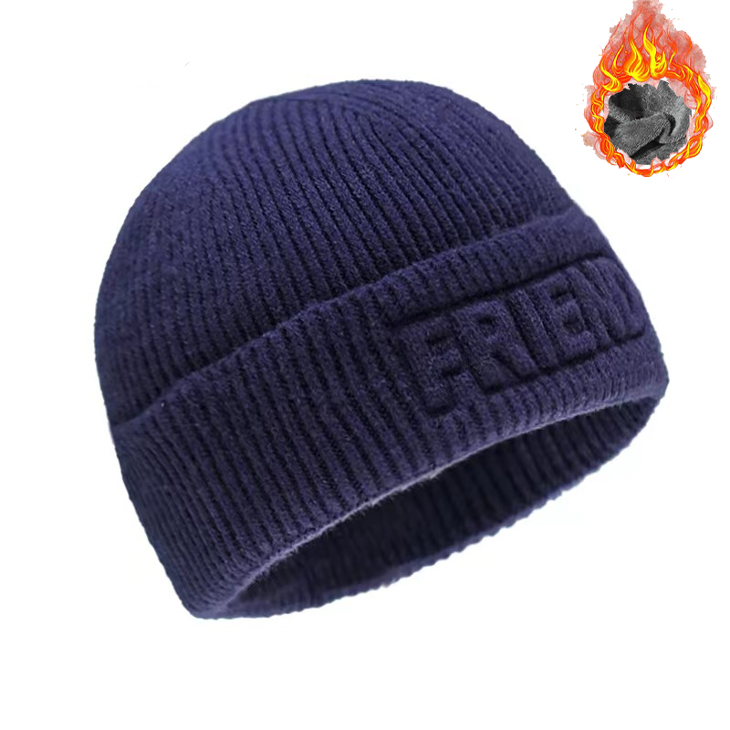 Men's Knitted Jacquard Thickened Warm Ear Protection Hat-Unitsen