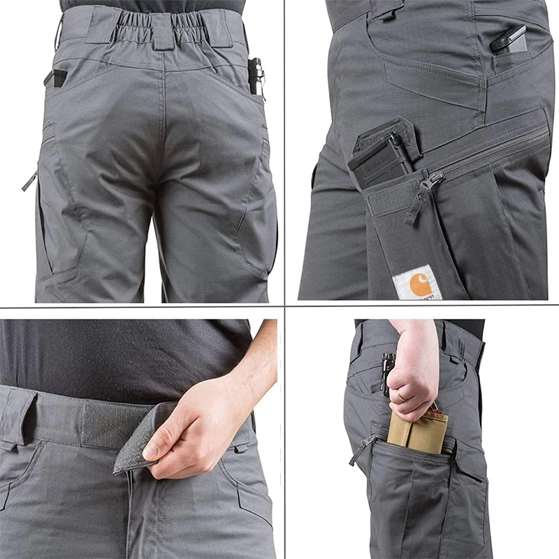 Men's Multifunctional Waterproof Multi-pocket Outdoor Tactical Cargo Shorts-Unitsen
