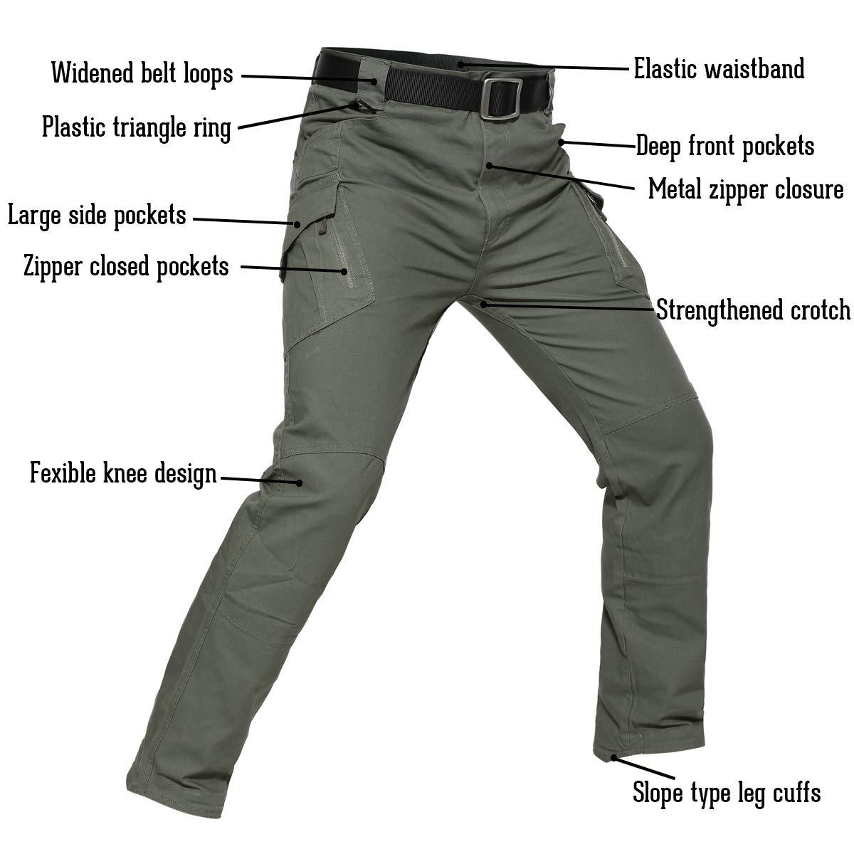 Men's Multi-pocket Tactical Waterproof Hiking CargoPants-Unitsen