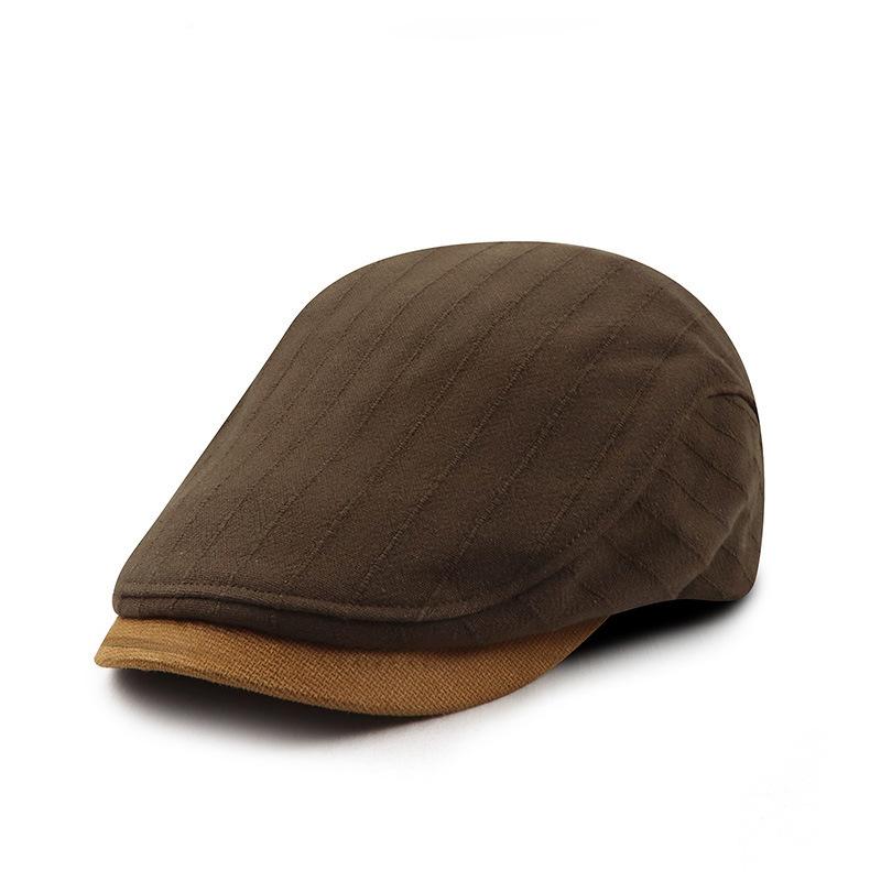 Men's Retro Color Blocke Peaked Beret-Unitsen