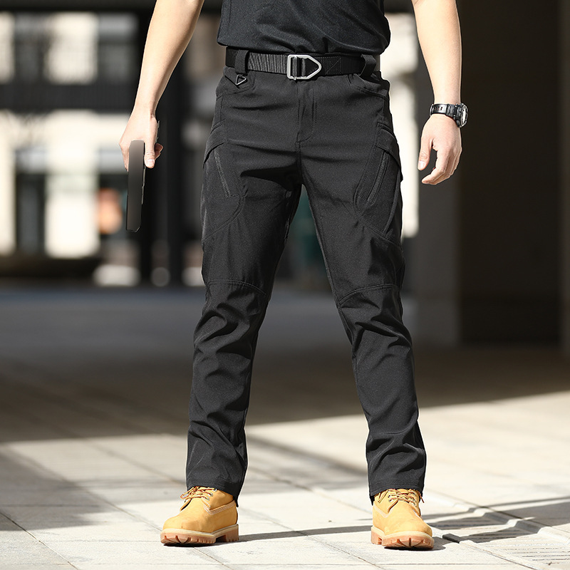 Men's Quick Dry Elastic Fabric Tear Resistant Tactical Multi Pocket Overalls-Unitsen