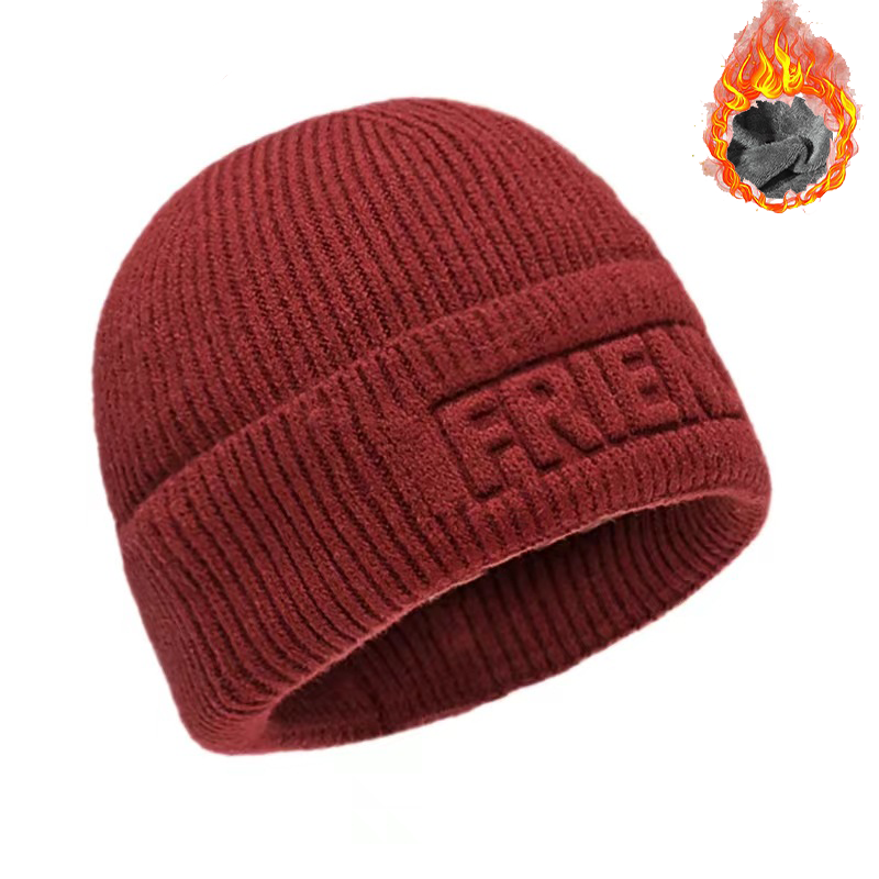 Men's Knitted Jacquard Thickened Warm Ear Protection Hat-Unitsen