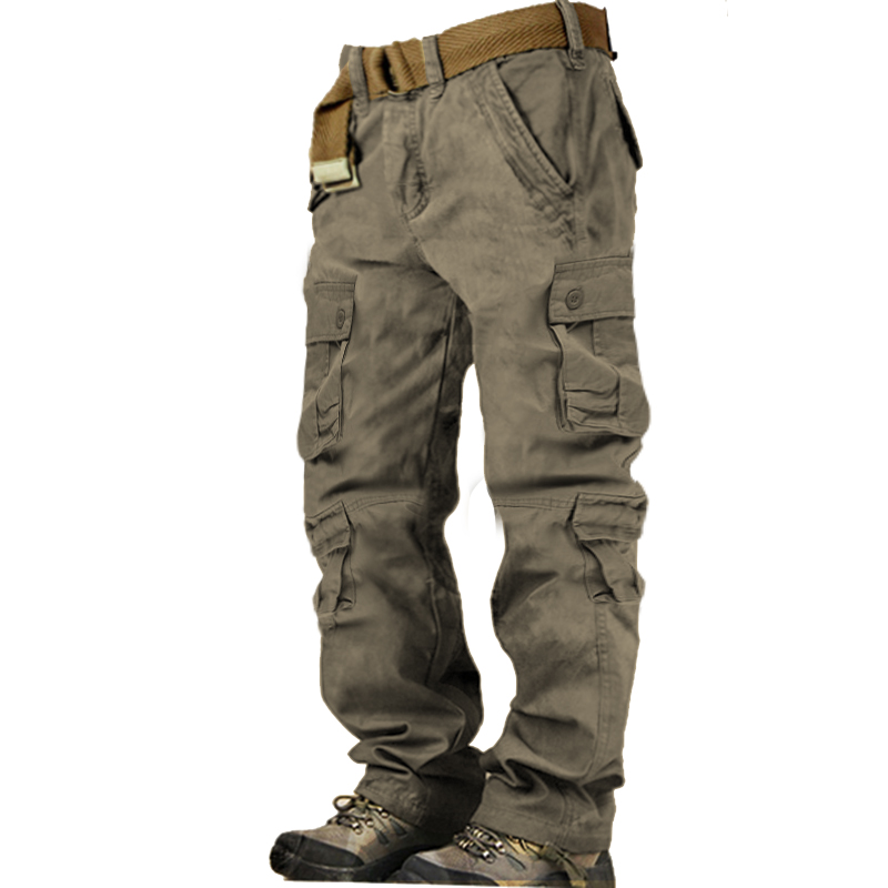 Men's Multi-pocket Outdoor Cotton Cargo Pants-Unitsen