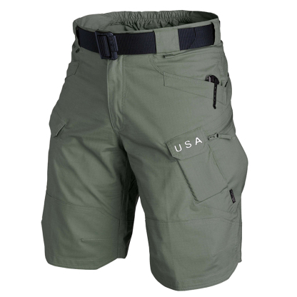 Men's Outdoor American Elements Tactical Sports Training Shorts-Unitsen