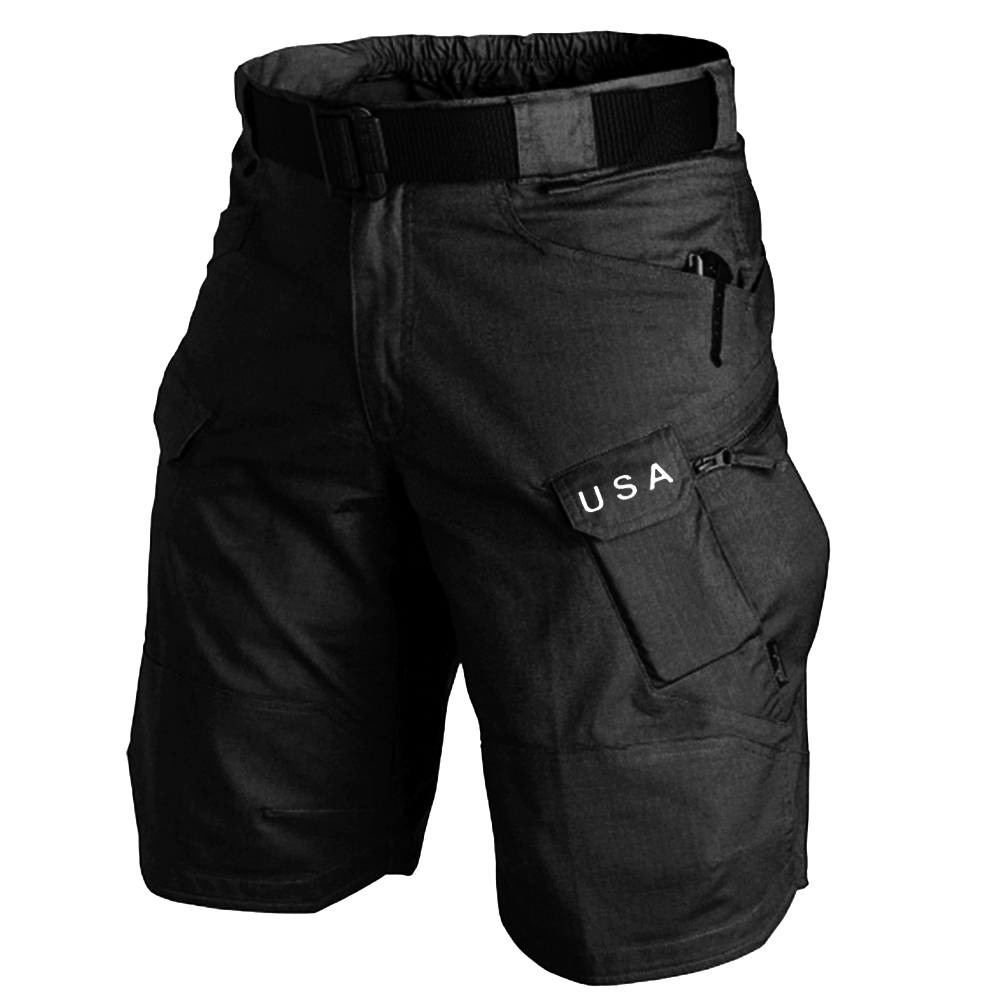 Men's Outdoor American Elements Tactical Sports Training Shorts-Unitsen