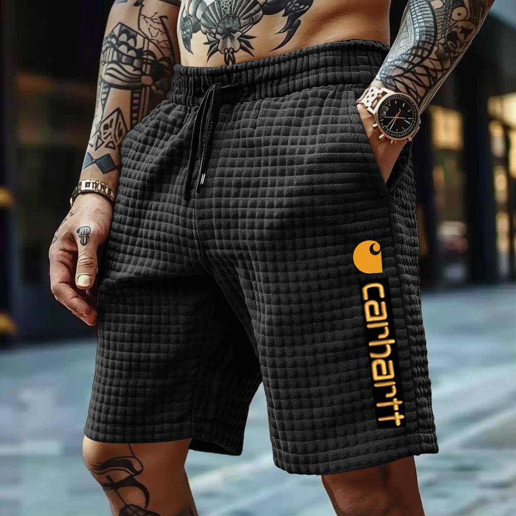 Carhartt Men's Vintage Check Quilted Surfing Walkshort Shorts-Unitsen