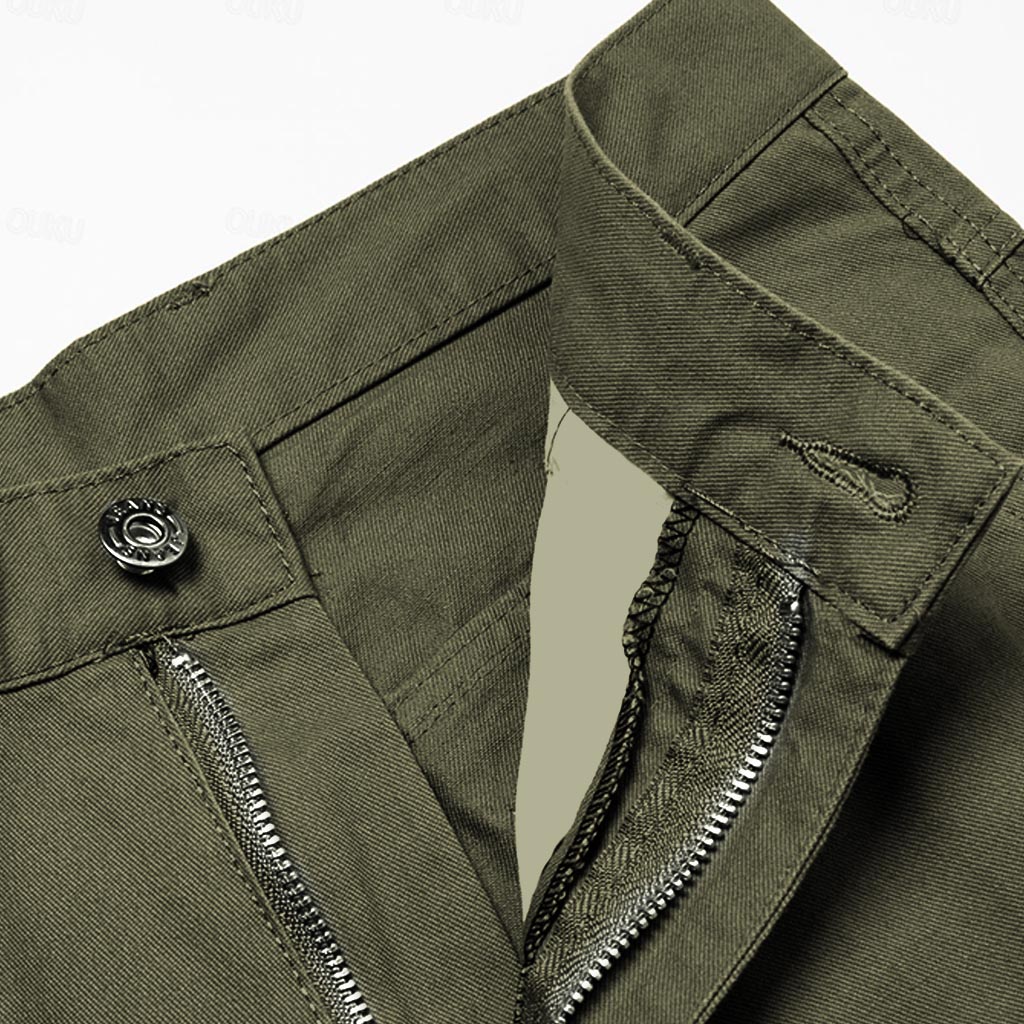 Men's Vintage Outdoor Tactical Workwear Multi-Pocket Cargo Pants-Unitsen