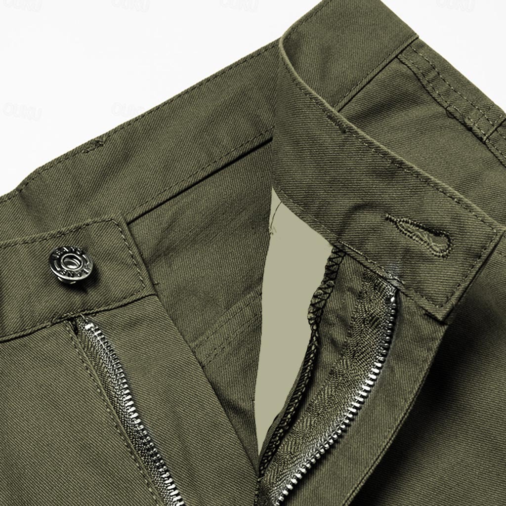 Men's Vintage Outdoor Tactical Workwear Multi-Pocket Cargo Pants-Unitsen