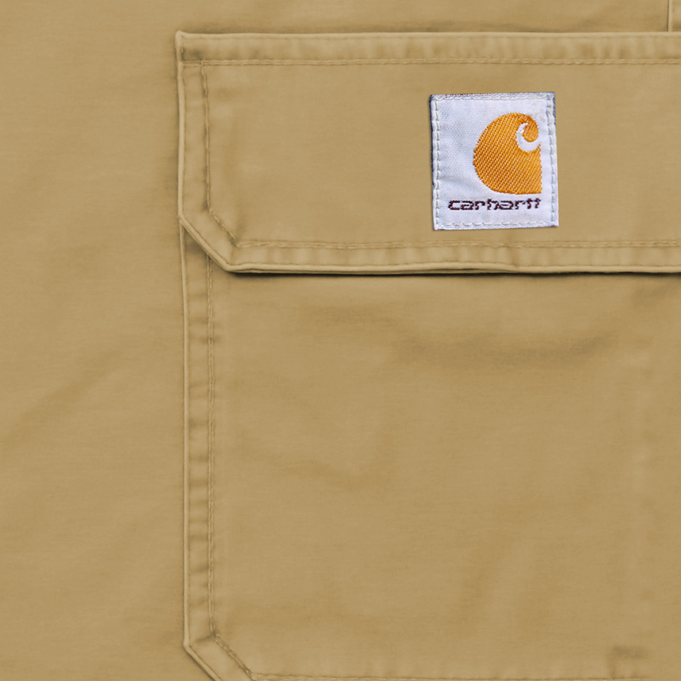 Men's Cargo Shorts Vintage Washed And Distressed Multi-Pocket Casual Surf Khaki Walkshort-Unitsen