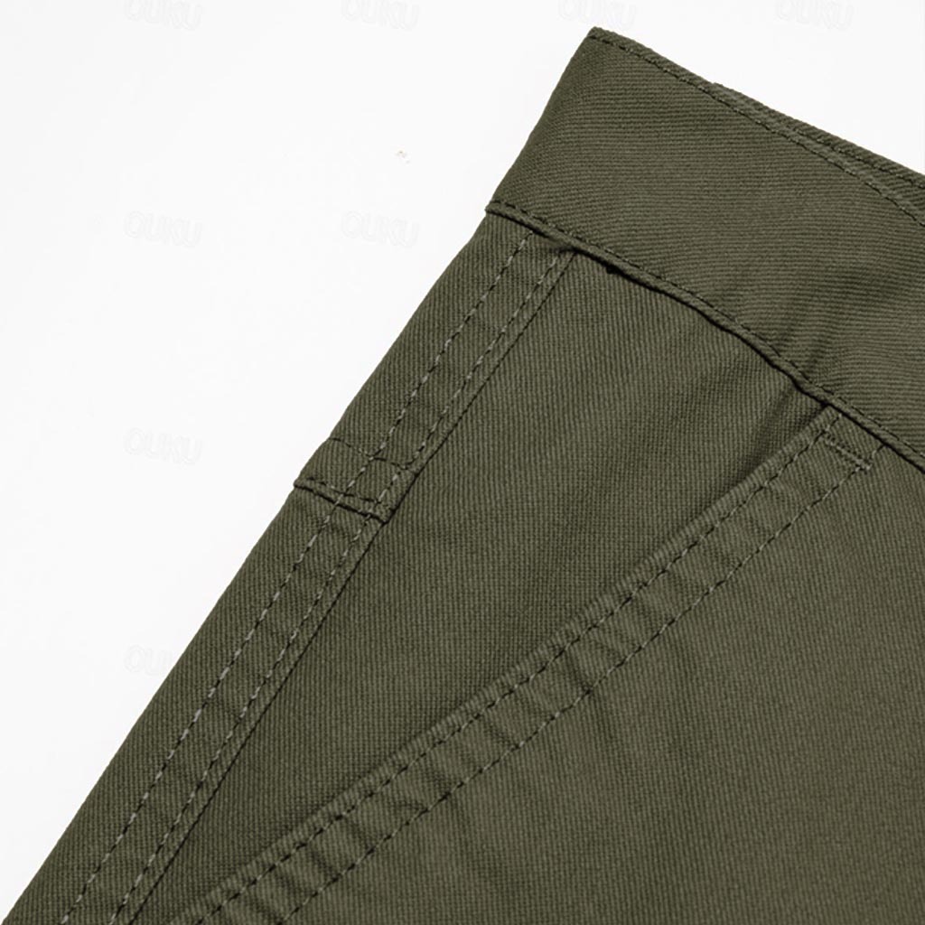 Men's Vintage Outdoor Tactical Workwear Multi-Pocket Cargo Pants-Unitsen