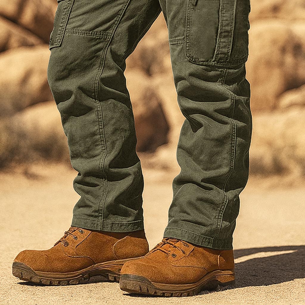Men's Vintage Outdoor Tactical Workwear Multi-Pocket Cargo Pants-Unitsen