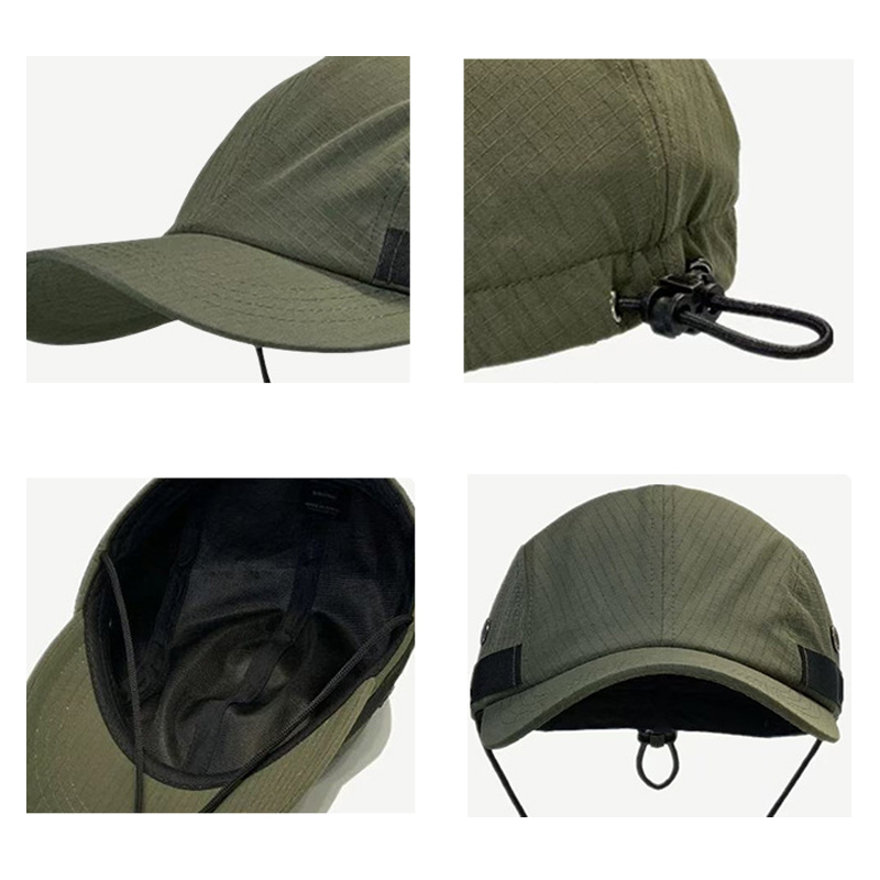 Surfing Quick-drying Hat Drawstring Duckbill Cycling Outdoor Sun Protection Camping Baseball Running Hat-Unitsen