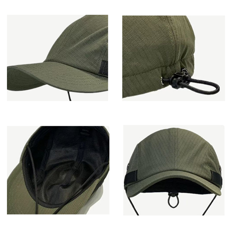 Surfing Quick-drying Hat Drawstring Duckbill Cycling Outdoor Sun Protection Camping Baseball Running Hat-Unitsen