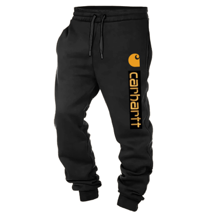 Men's Vintage Graphics Print Elastic Waist Drawstring Jogger Sweatpants-Unitsen