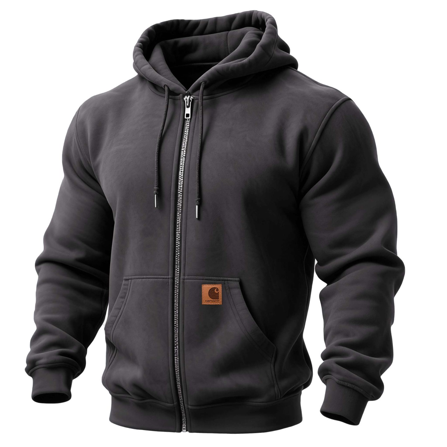 Men's Vintage Pocket Full-Zip Long Sleeve Hoodie-Unitsen