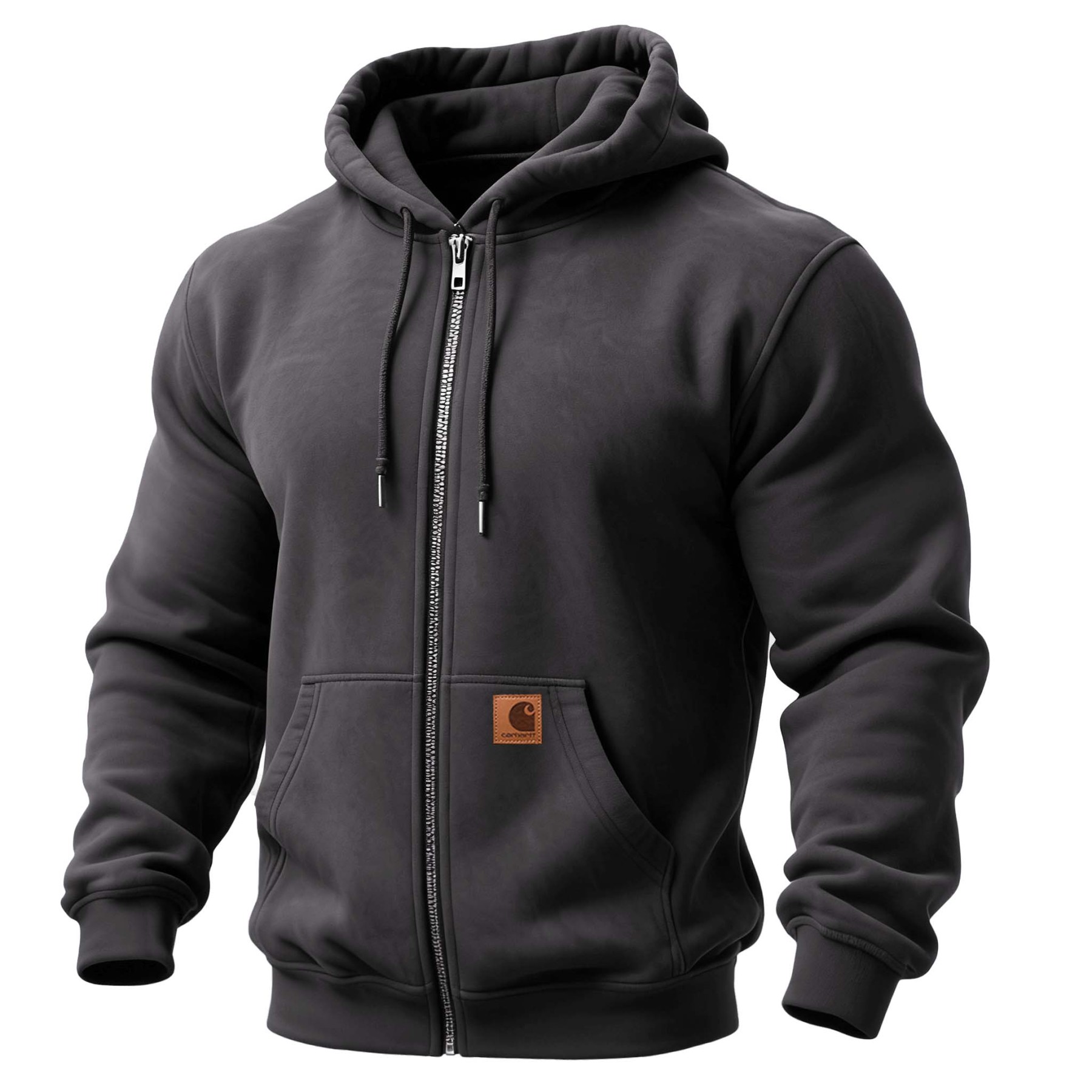 Men's Vintage Pocket Full-Zip Long Sleeve Hoodie-Unitsen