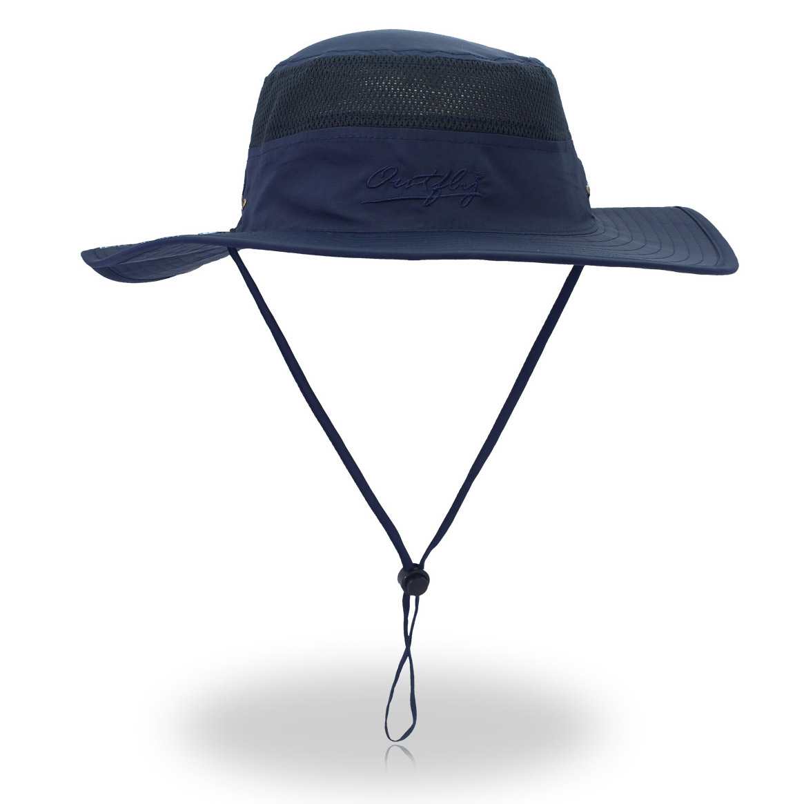 Wide Brim Sun Hat Mesh Bucket Hat Lightweight Bonnie Hat With Adjustable Chin Strap UV Protection Beach Hat-Unitsen