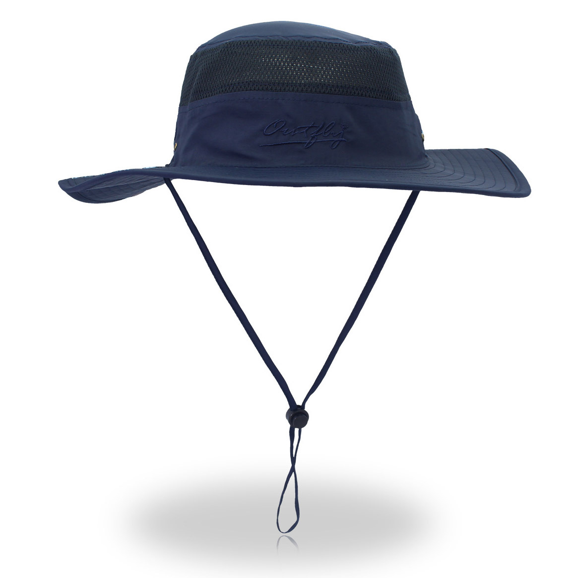 Wide Brim Sun Hat Mesh Bucket Hat Lightweight Bonnie Hat With Adjustable Chin Strap UV Protection Beach Hat-Unitsen