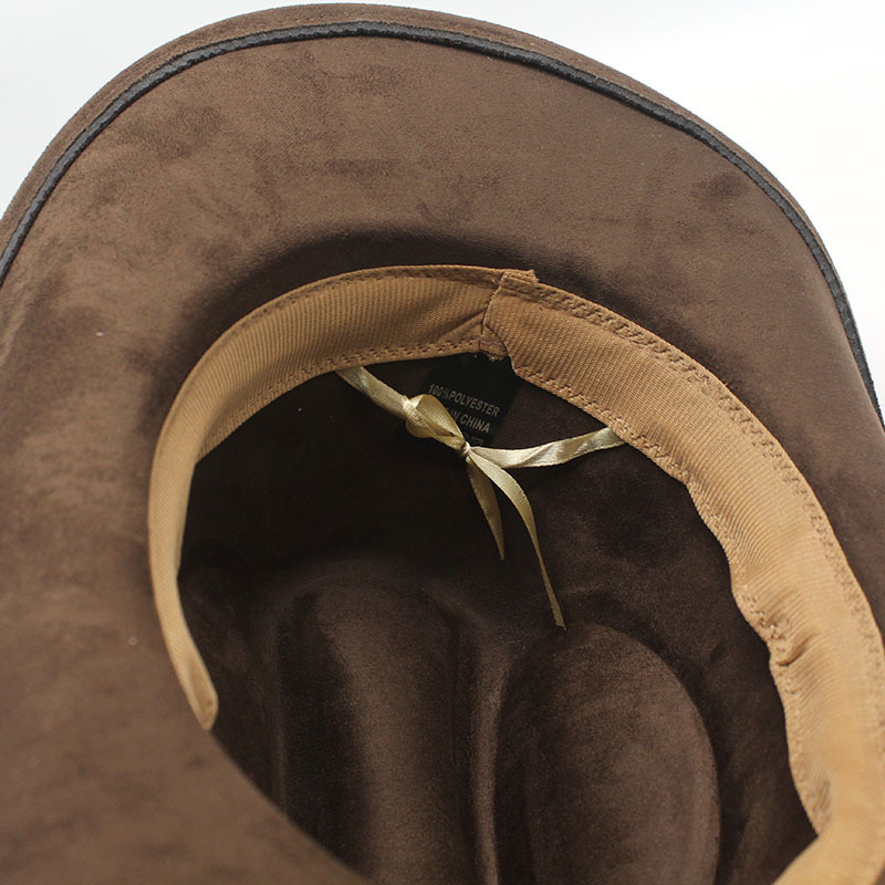 Unisex Vintage Western Cowboy Ethnic Suede Hat-Unitsen