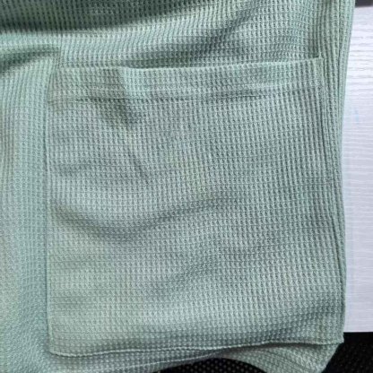 Men's Vintage Waffle Knit Surf Elastic Drawstring Shorts-Unitsen