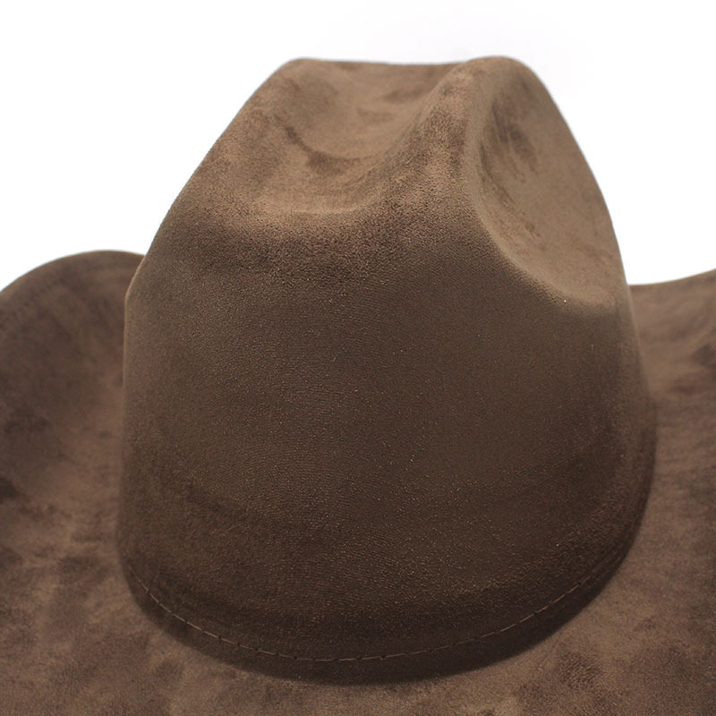 Unisex Vintage Western Cowboy Ethnic Suede Hat-Unitsen