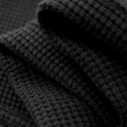 Men's Vintage Waffle Knit Multi-Pocket Casual Surf Elastic Drawstring Cargo Shorts-Unitsen