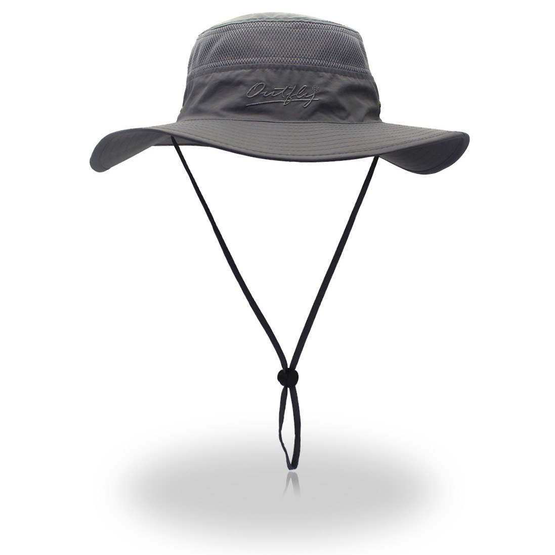 Wide Brim Sun Hat Mesh Bucket Hat Lightweight Bonnie Hat With Adjustable Chin Strap UV Protection Beach Hat-Unitsen