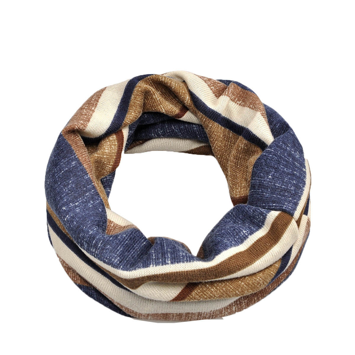 Striped Knitted Windproof Neck Warm Hat-Unitsen