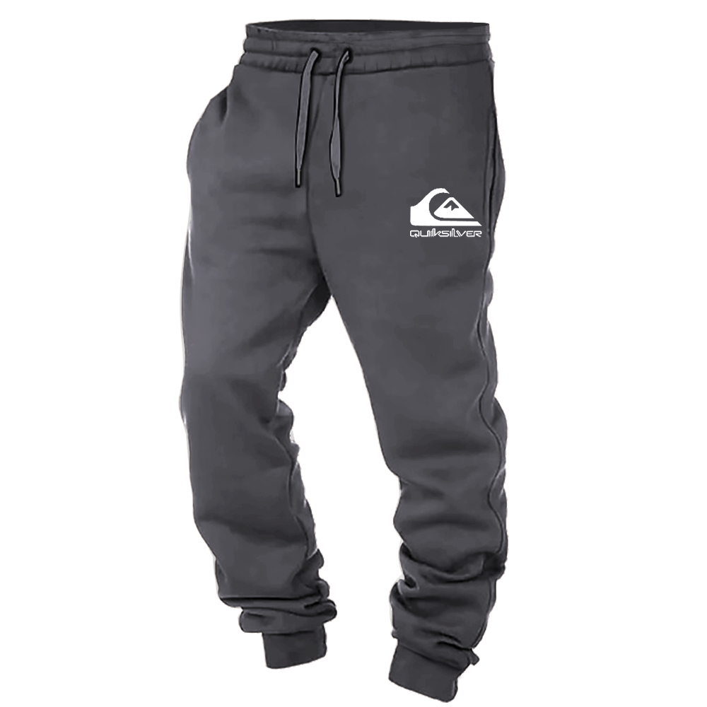 Men's Vintage Surfing Print Elastic Waist Drawstring Jogger Sweatpants-Unitsen