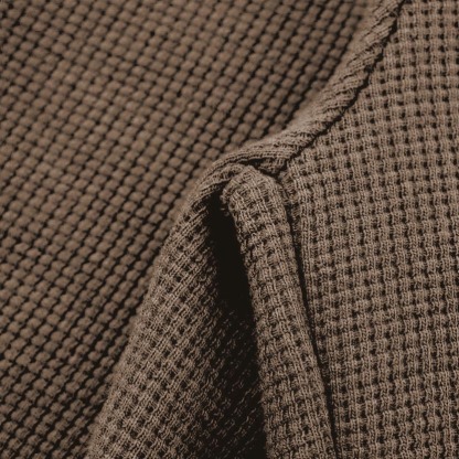 Vans Men's Vintage Waffle Knit Surf Brown Elastic Drawstring Walkshort Shorts-Unitsen