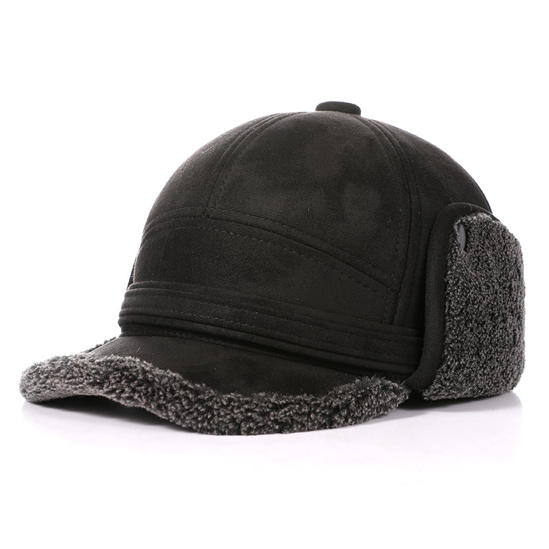 Men's Warm Suede Thickened Warm Ear Protection Cap-Unitsen