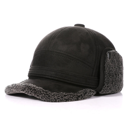 Men's Warm Suede Thickened Warm Ear Protection Cap-Unitsen