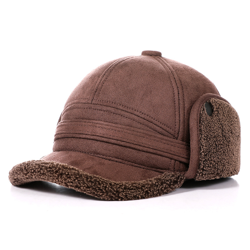 Men's Warm Suede Thickened Warm Ear Protection Cap-Unitsen
