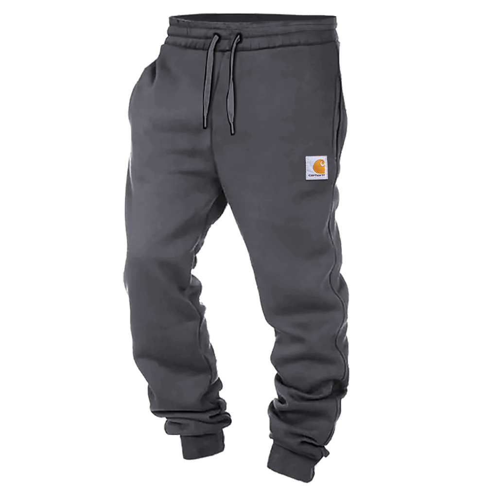 Men's Vintage Elastic Waist Drawstring Jogger Sweatpants-Unitsen