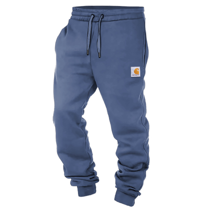 Men's Vintage Elastic Waist Drawstring Jogger Sweatpants-Unitsen