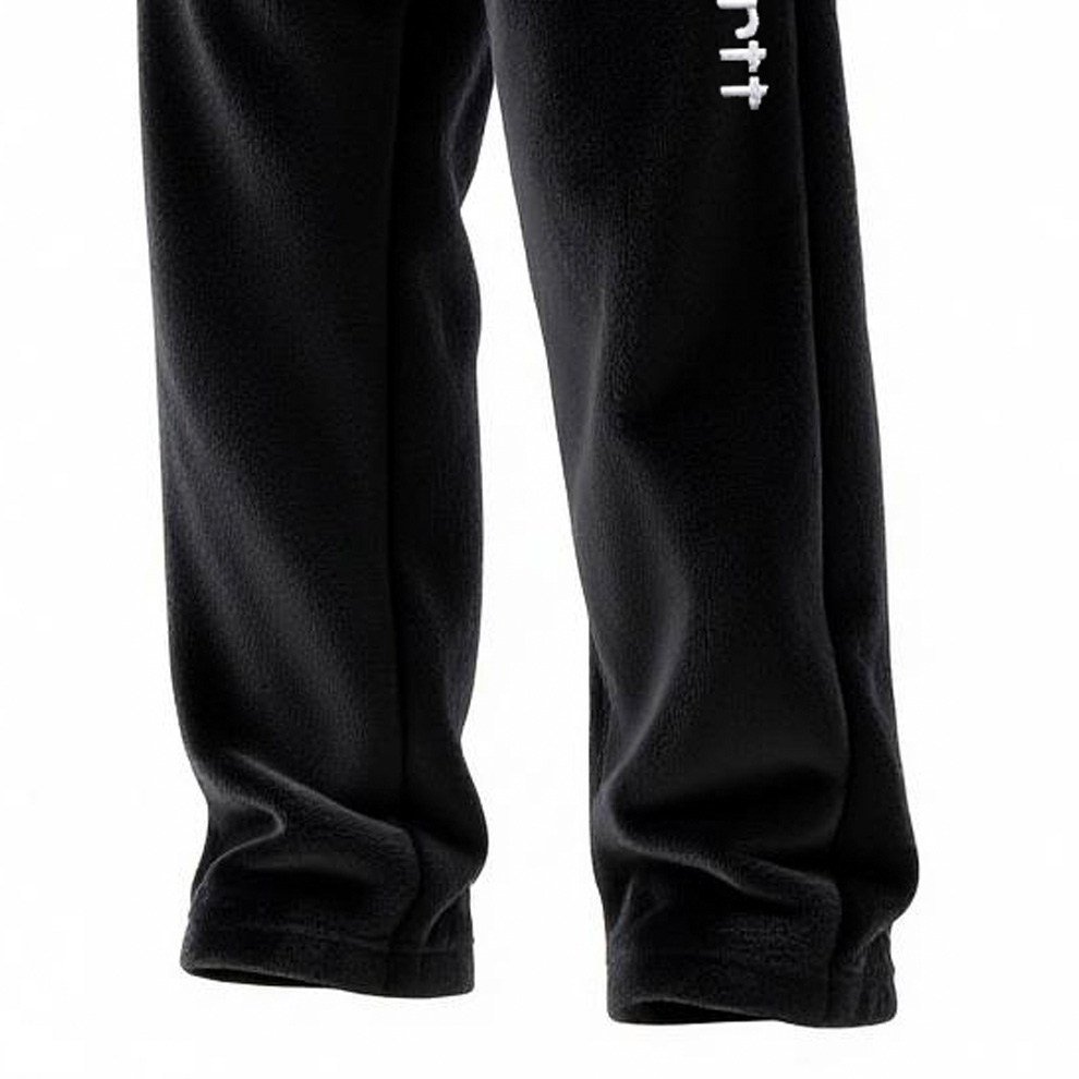 Men's Vintage Embroidery Fleece Contrast Waistband Sweatpants Pants-Unitsen