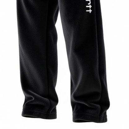 Men's Vintage Embroidery Fleece Contrast Waistband Sweatpants Pants-Unitsen