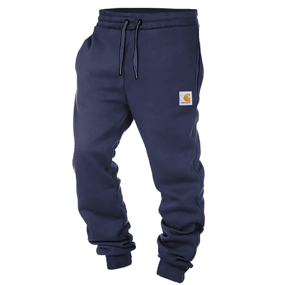 Men's Vintage Elastic Waist Drawstring Jogger Sweatpants-Unitsen