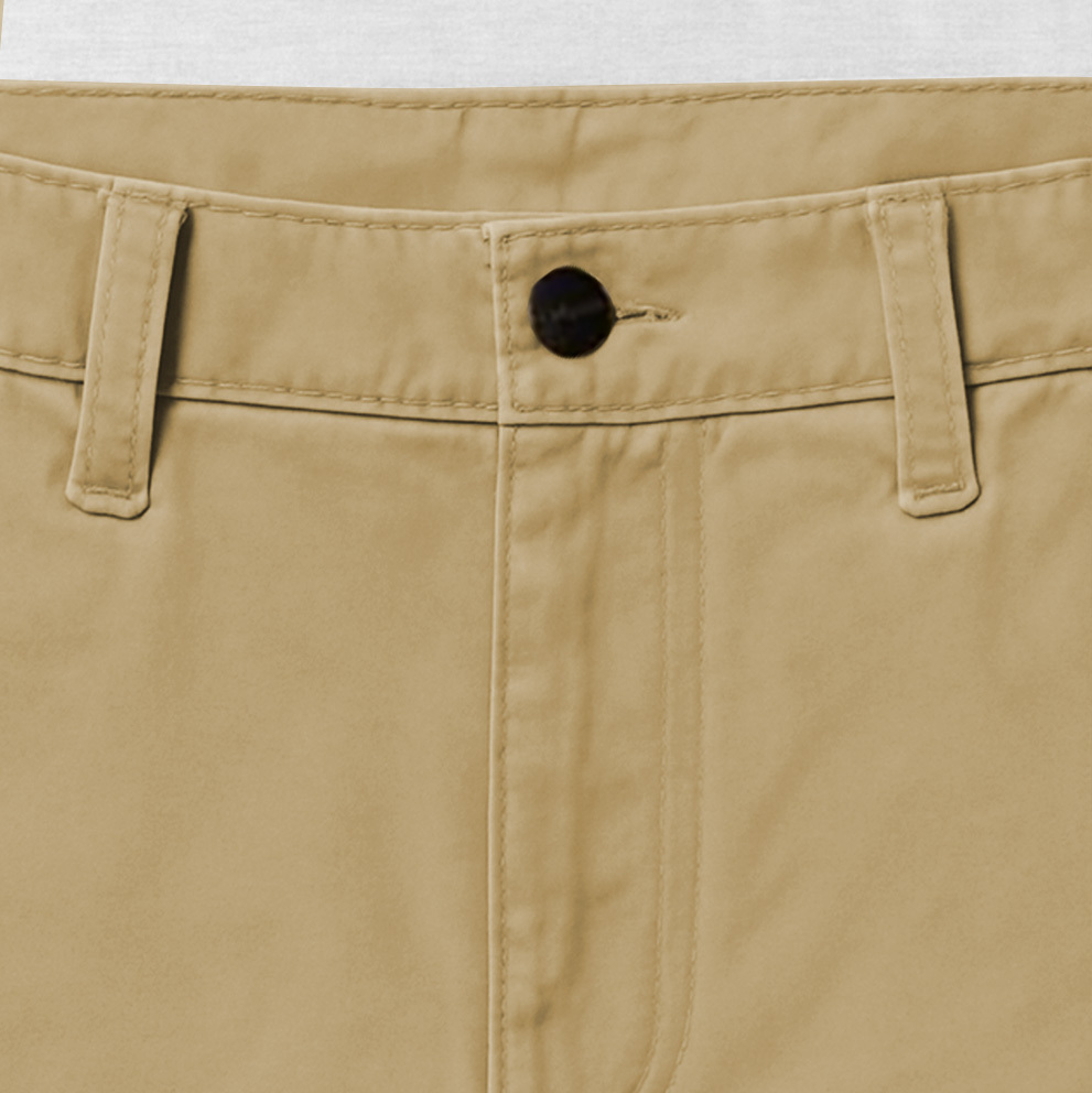 Men's Cargo Shorts Vintage Washed And Distressed Multi-Pocket Casual Surf Khaki Walkshort-Unitsen