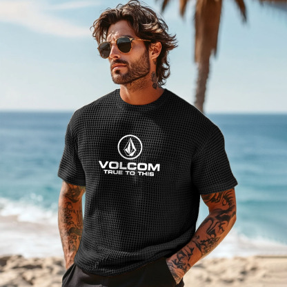 Volcom Men's True To This Surf Short Sleeve Crew Neck T-Shirt-Unitsen